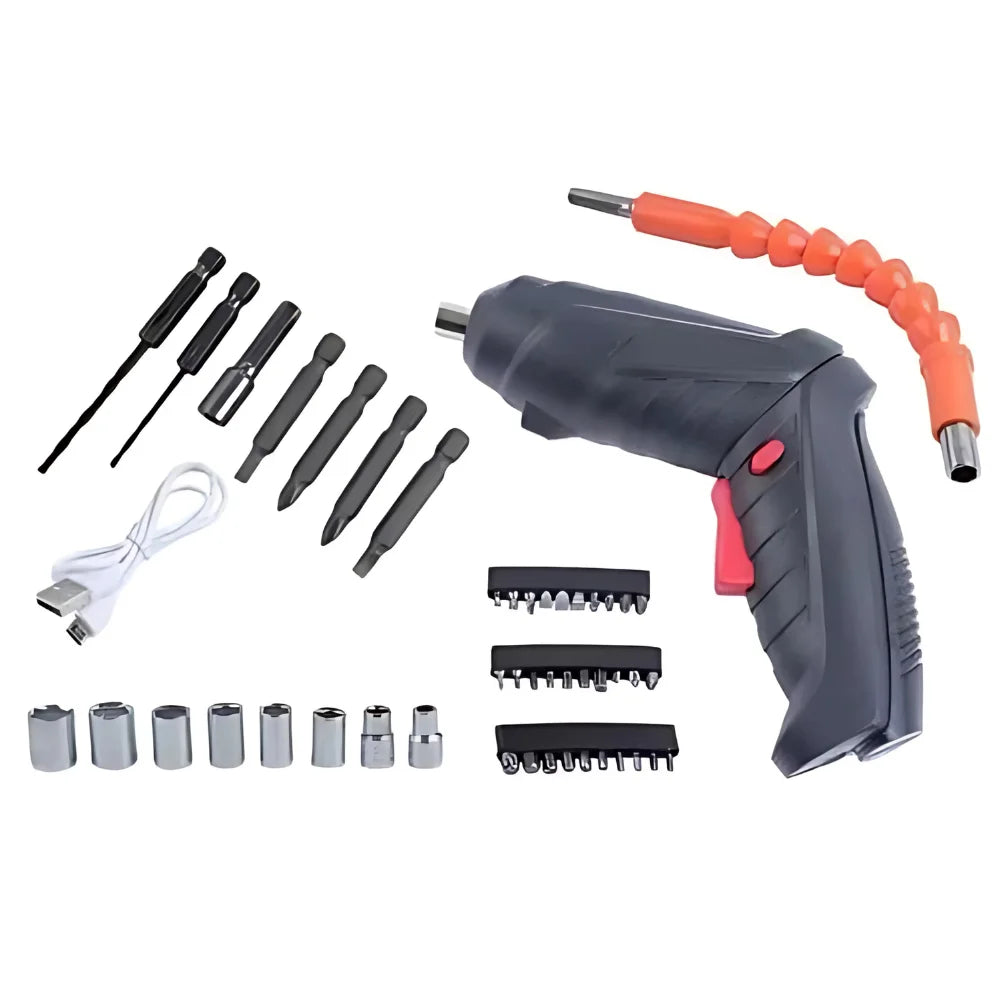 Kit Mini Parafusadeira ToolFlex 47 peças - Favoritoz