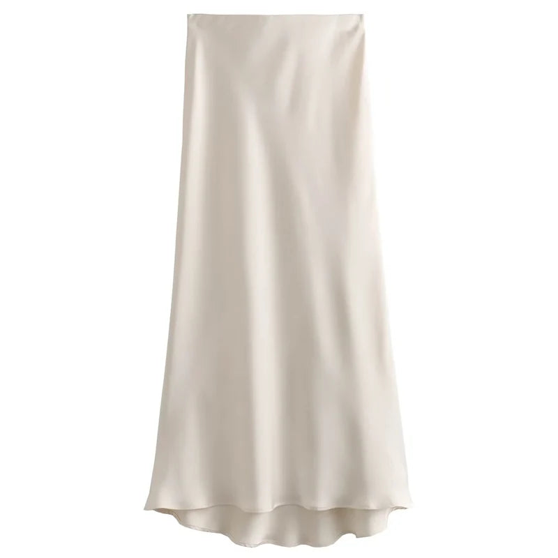 Saia Luce em Cetim Italiano