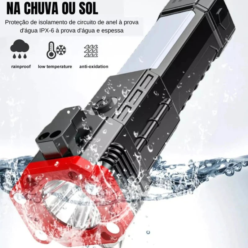 Lanterna Tática Indestrutível 4 em 1 - Ultra Potência - Favoritoz