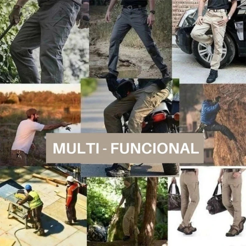 Calça Masculina Militar Tática Resistente e Impermeável + Brinde - Favoritoz