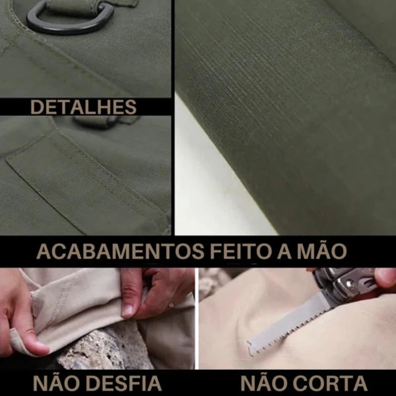 Calça Masculina Militar Tática Resistente e Impermeável + Brinde - Favoritoz
