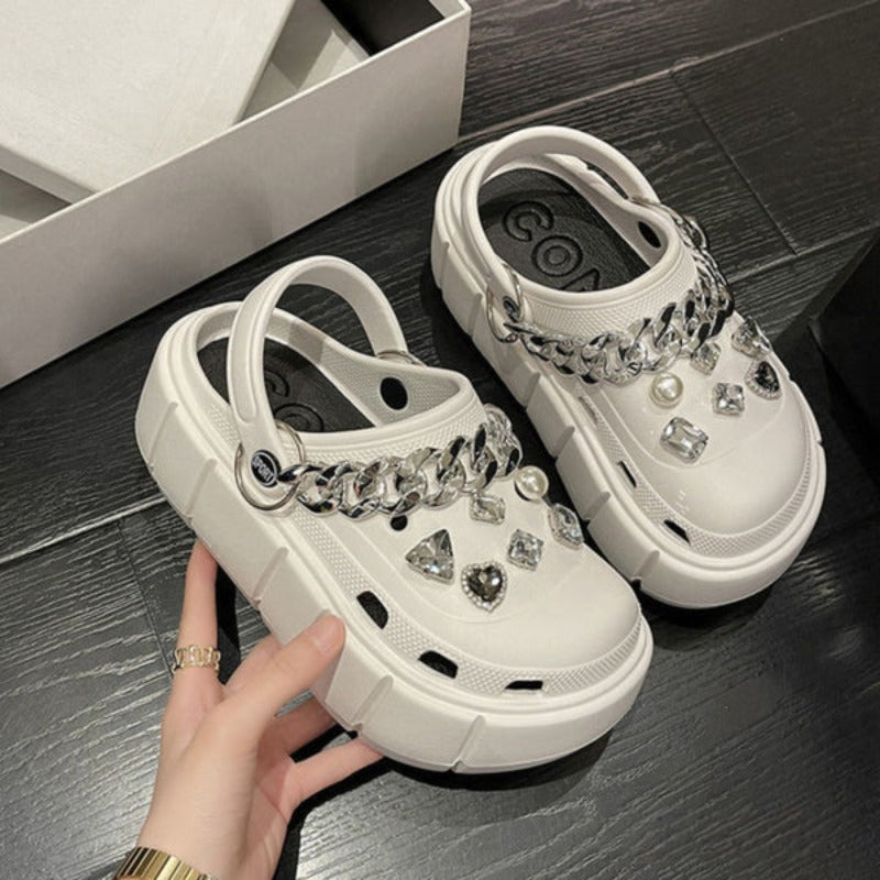 Sandália Crocs Plataforma Conpbell - Favoritoz