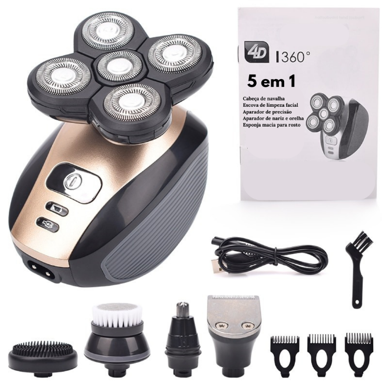 Barbeador e Aparador Profissional À Prova d'água 5 em 1 - Favoritoz