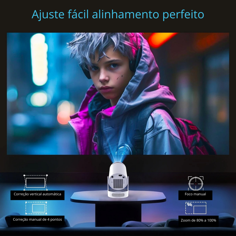 Projetor Portátil 4K Magcubic