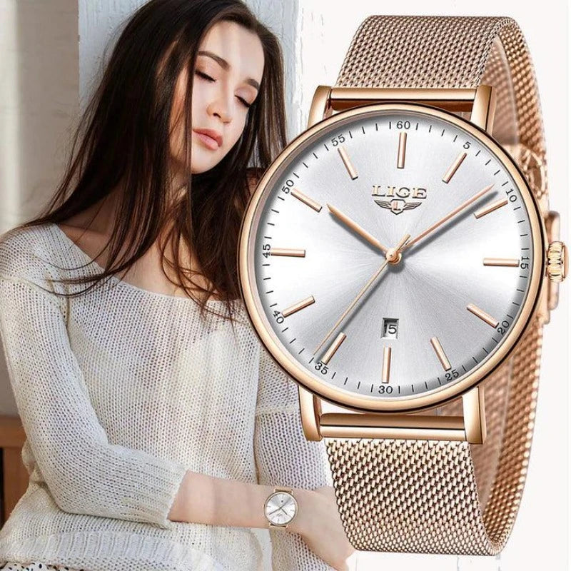 Relógio Feminino Luxury Hot LIGE