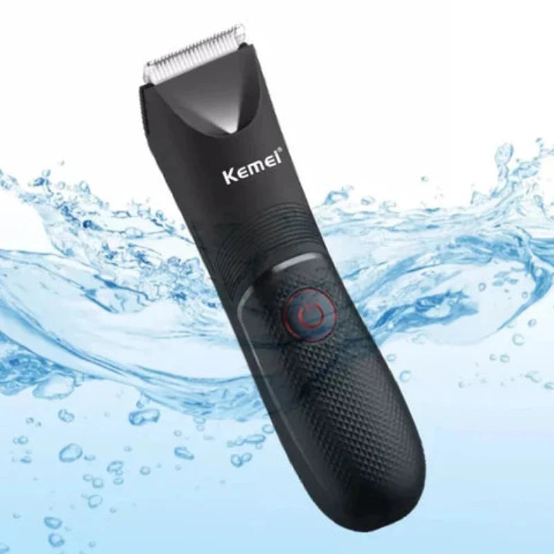 Máquina de Barbear com Luz LED Kemei QSG12