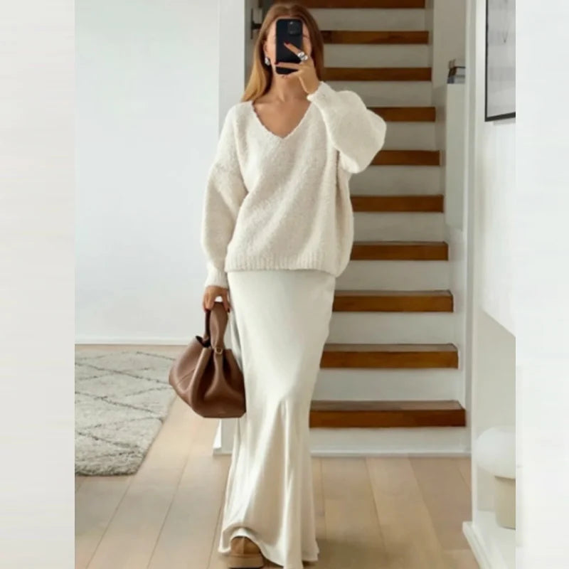 Saia Luce em Cetim Italiano