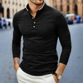Camisa Manga Longa e Gola Padre Slim Urban