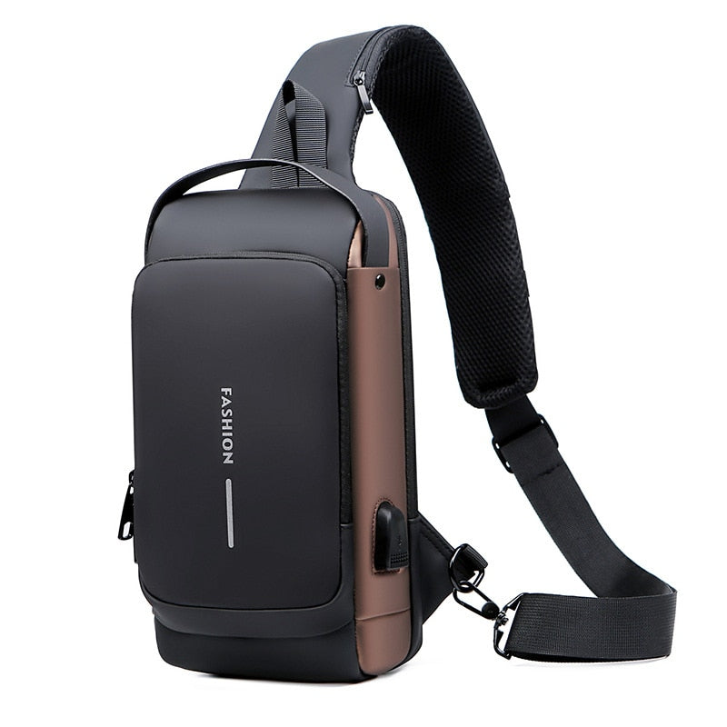 Mochila Unissex Antifurto Multifuncional a Prova d'água com Senha USB - Maximus™ - Favoritoz
