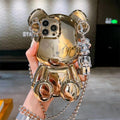 Capinha para iPhone Urso 3D alça de ombro/inspiração Gkay