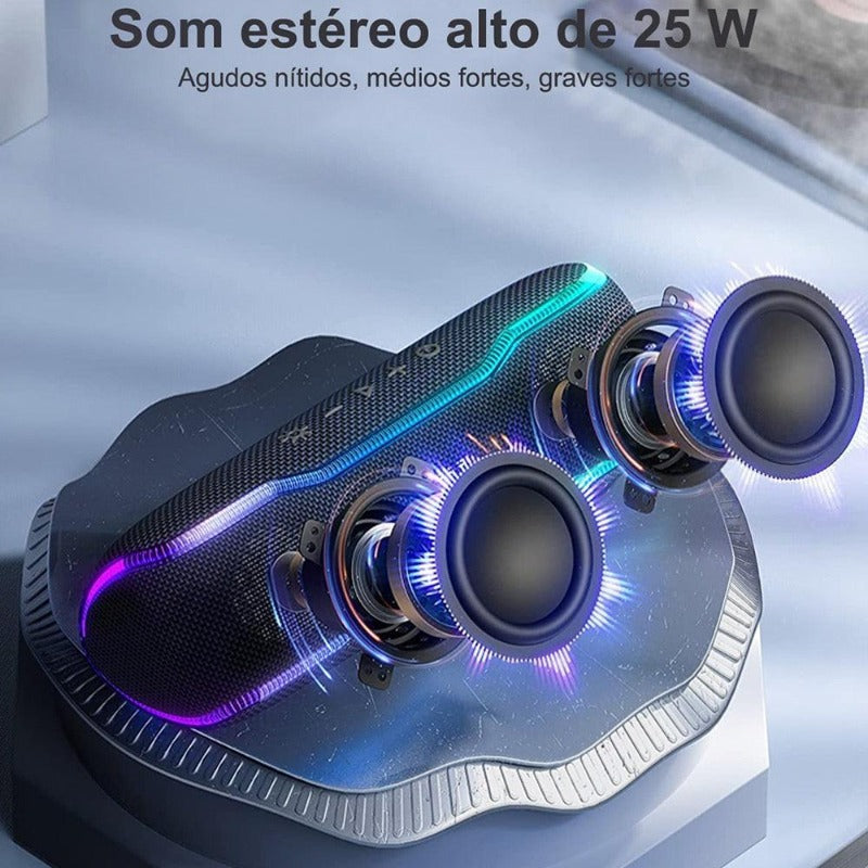 Caixa de Som Bluetooth Impermeável - Wise Tiger - Favoritoz